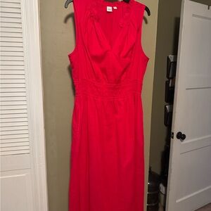 GAP Vibrant Red Midi Dress
